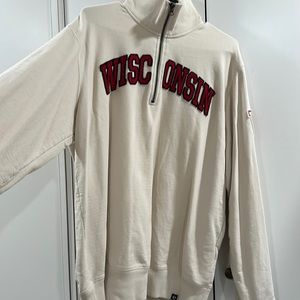 Wisconsin quarter zip sweatshirt